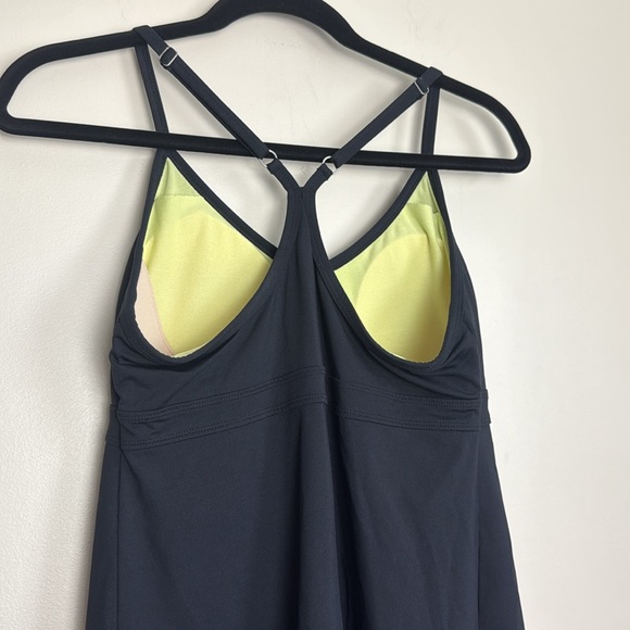 ATHLETA Black Shorebreak Racerback Swim Athletic Dress Size M - Picture 7 of 9